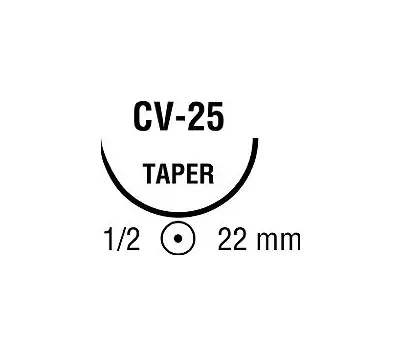 Covidien - Biosyn - GM-324 - Absorbable Suture With Needle Biosyn Polyester Cv-25 1/2 Circle Taper Point Needle Size 3 - 0 Monofilament
