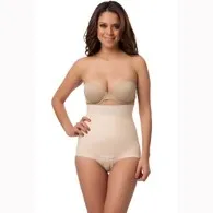 Isavela - From: GR02-XS-BE To: GR06-XS-BL - GR02 Stage 2 High Waist Abdominal Girdle Panty Length XS