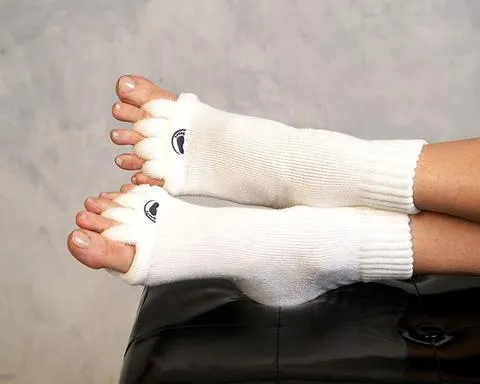 Happy Feet - From: 6400 To: 6402 - Foot alignment socks White