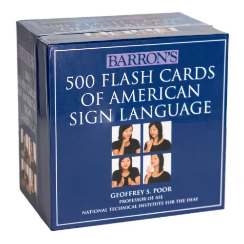 Harris Communication - N419 - Barrons 500 Flash Cards Of American Sign Language