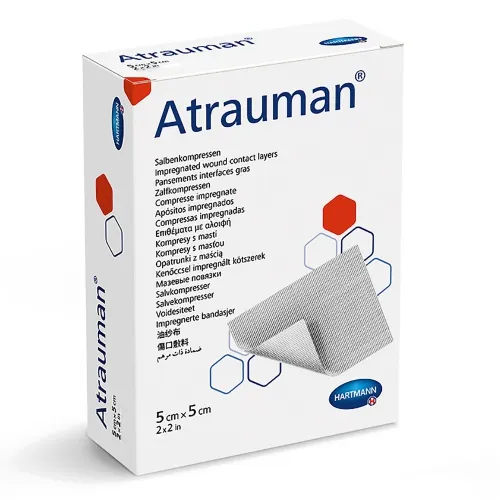 Hartmann-Conco - 499510 - Atrauman Non Adherent Wound Contact Layer 2" x 2", 5cm x 5cm.