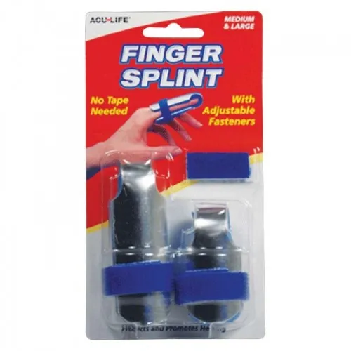 Health Enterprises - 400529 - Acu-Life Velcro Finger Splints, Medium and Large