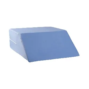 Briggs - DMI - 555-8071-0123 - Standard ortho bed wedge, cover, 8" x 20" x 24" bed wedge with blue cover.