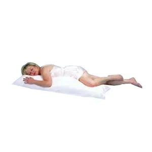 Alex Orthopedic - Hermell - BP7000 - Body Pillow with Cover, 16" x 50", White