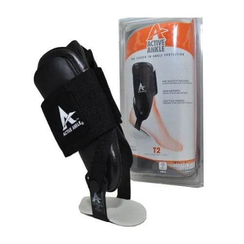 Hygenic - From: 277416 To: 277418 - Active Ankle T2 Rigid Ankle Brace, Black, Small.
