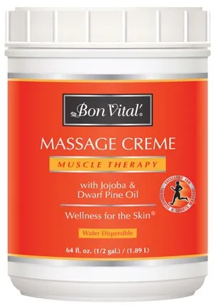 Hygenic - Bon Vital - From: BVMTCHG To: BVMTO1G - Muscle Therapy Massage Cr&egrave, 1/2 Gallon Jar