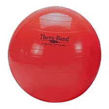 Hygenic - Thera-Band - HYG23555CM - Thera Band Thera Band Exercise Ball, 22", Red, High Quality, Increases Flexibility and Coordination