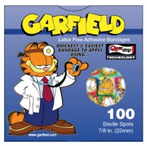 ASO - GAR5561 - Garfield Adhesive Bandages, 7/8" Spots, Latex Free (LF), 100/bx, 12  bx/cs