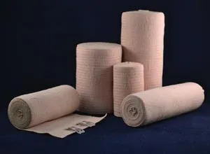 Ambra Le Roy - 73650 - Economy Elastic Bandage, 6" x 5 yds (Stretched) with Standard Clips, Tan, Latex Free (LF), 10/bx, 5 bx/cs (US Only)
