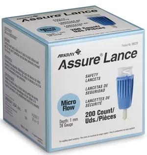 Arkray USA - 980228 - Lancet, 28G x 1mm, Light Blue, 200/bx (24/cs, 30 cs/plt) (US Only)