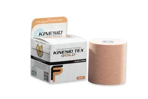 Kinesio Holding Corporation - GKT15034FP - Gold FP Tape, 3" x 5&frac12; yds, Beige, 4 rl/bx  (For resale to Medical Professionals only &#150; not for retail sale)  (Products cannot be sold on Amazon.com or any other 3rd party platform) (090306)
