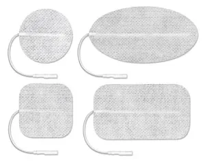Axelgaard - CF5000 - ValuTrode Cloth Electrode, White Fabric Top, 2" Round, 4/pk, 10 pk/bg, 1 bg/cs (090156)