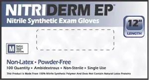 NitriDerm - Innovative Healthcare - 182100 - Gloves, Exam,Nitrile, Chemo, Non-Sterile, PF, Textured