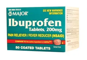 Major Pharmaceuticals - 700393 - Ibuprofen, 200mg, 50s, Compare to Advil, 144/cs, NDC# 00904-6747-51