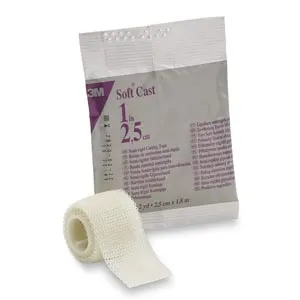3M - 82101 - Soft Casting Tape, White, 1" x 2 yds, 10/cs (Continental US+HI Only)