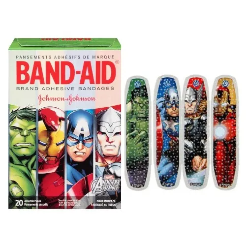 J & J Healthcare Systems - Band-Aid - From: 116282 To: 116286 - Johnson & Johnsonnsumer Band Aid Band Aid Decorative Avengers Assemble Assorted 20 ct.