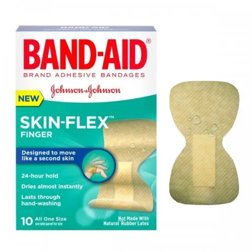 J&J - 117129 - Band-Aid Skin-Flex Finger 10 ct.