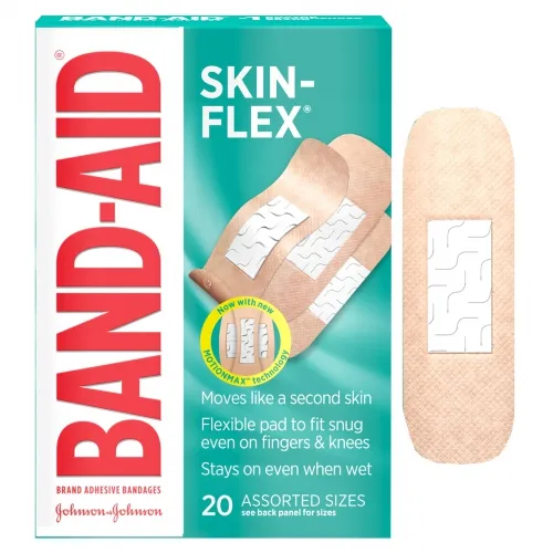 J & J Healthcare Systems - Band-Aid - From: 118347 To: 118348 - Johnson & Johnsonnsumer Band Aid Band Aid Skin Flex Adhesive Bandages, Assorted Sizes, 20 ct.