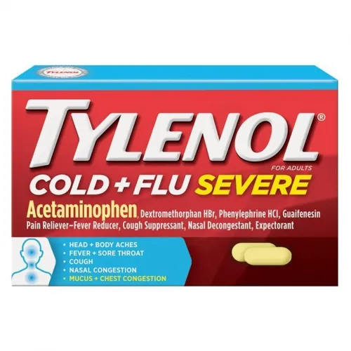 J&J - 27050 - Tylenol Cold + Flu Severe Pouches, 5 x 2 Dispensit, 100/bx, 36 bx/cs