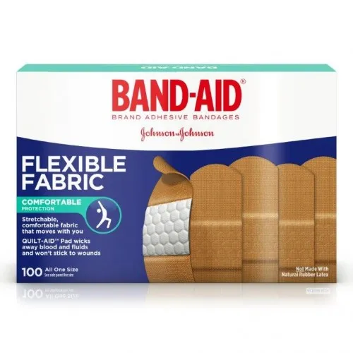 Johnson & Johnsonnsumer - Band-Aid - 004444 - Band-Aid Flexible Fabric Adhesive Bandages 1" x 3", Beige, Sterile