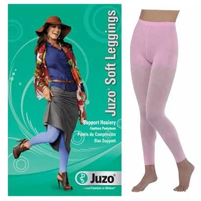 Juzo - 2000BT435 - Juzo Soft Leggings, 15-20 mmHg, Pink, Size 5.