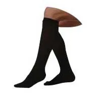 Juzo - 2001ADFFSB410 - Juzo Soft knee-high with silicone border, 20-30 mmHg, Full Foot, Regular, Size 4, Black