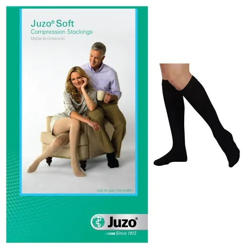 Juzo - 2001ADFFSBSH101 - Juzo Soft Knee-High with Silicone Border, 20-30, Full Foot, Short