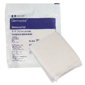 Cardinal Health - Dermacea - From: 6196D To: 6197D - Cardinal  Abdominal Pad  5 X 9 Inch 880 per Case NonSterile Rectangle