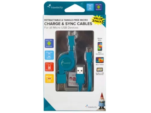 Kole Imports - El942 - Travelocity Micro Charge &amp; Sync Cables