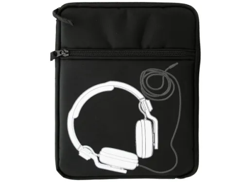 Kole Imports - OF772 - Dj Mixer Tablet Case With External Zipper Pocket