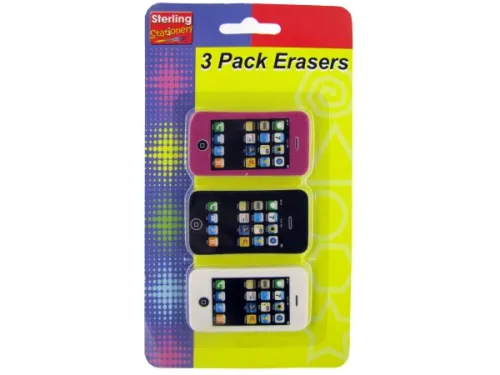 Kole Imports - OP555 - Phone Shaped Eraser Set