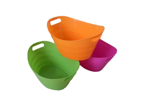 Kole Imports - UU261 - Plastic Storage Bucket, Assorted Colors