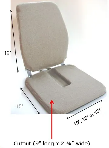McCartys Sacro-Ease - From: BRCRXG2 To: BRSCRXG2M - Sacro Ease Memory Foam Deluxe Backrest with Coccyx Cutout