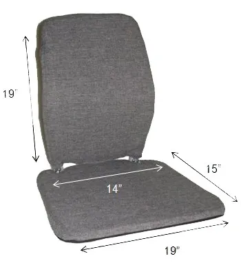 McCartys Sacro-Ease - From: TRIMET CF To: TRIMET RX - Sacro Ease Trimet Backrest for Transit and Truck Drivers with Memory Foam