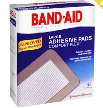 McKesson - 1192855 - Adhesive Strip Band-Aid&reg; Comfort-Flex Plastic Rec gle Sterile