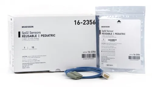 McKesson - 16-2356 - SpO2 Sensor Finger Pediatric Reusable