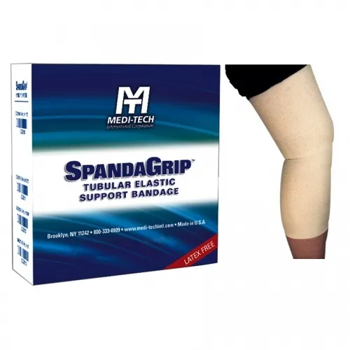 Medi-Tech - SpandaGrip - SAG10436 - International  Elastic Tubular Support Bandage  4 X 36 Inch Large Knee / Medium thigh Pull On Natural NonSterile Size F Standard Compression