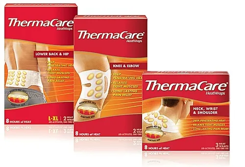 Medi-Stim From: Therma2 To: Therma3 - Thermacare 8 Hour Heat Wrap For Back And Hip W/Velcro Straps