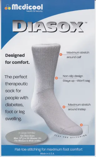 Medicool - DIWM - Diasox Seam-Free Sock, Cotton/Acryl