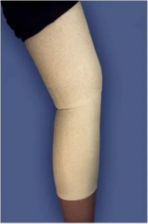 Meditech - From: SAG45036 To: SAG10436 - SpandaGrip? Tubular Elastic Support Bandage  F  Natural Large Knees Medium Thighs 4"x36" 12 cs