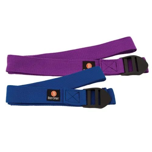 Ciber Industrial - Body Sport - From: YSB6F To: YSP6F - 6 Foot Yoga Strap Blue Cotton Blend With Pvc Buckle
