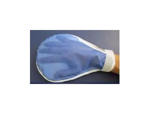 Meditech - MTRM280 - Adult Mitts Soft Hand Guard Mitt Blue Mesh Back  Front No Finger Separators Latex-Free One Size