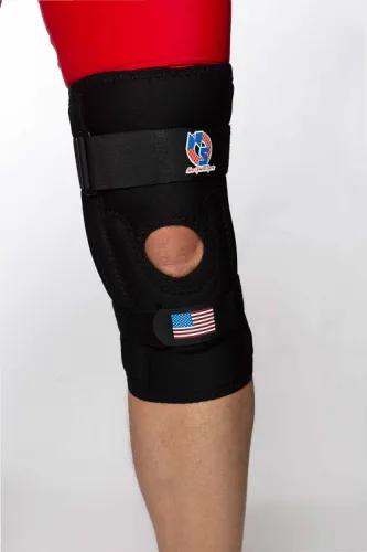 New Options Sports - KC46 - Pull On Patella Knee Sleeve With Positive Control Distal Strap