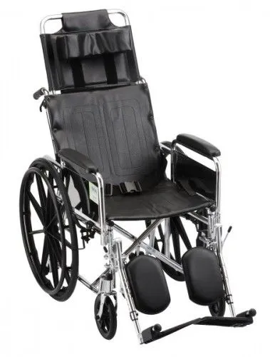 Nova Ortho-med - From: 6160S To: 6200S - Recliner Wheelchair  16In. With Full Arm & Elevating Leg Rests