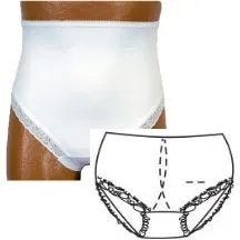Options Ostomy Support Barrier - Options - From: 880-04-MC To: 880-04-SC - OPTIONS Ladies' Brief with Built In Barrier/Support, Center Stoma, 4 5, Hips