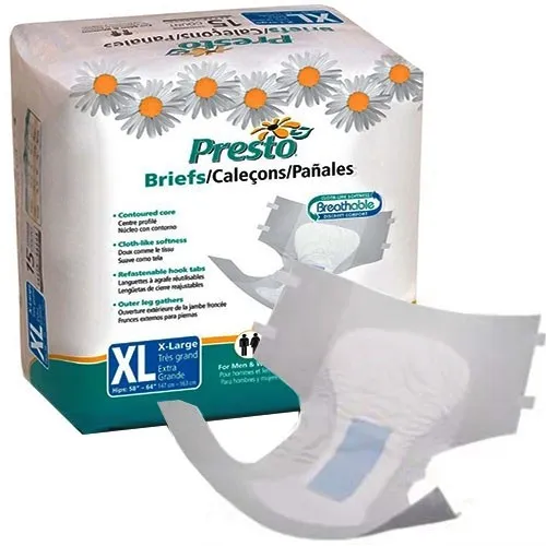 Drylock Technologies - ABB01050 - Presto Breathable Brief, Value Plus Absorbency, X Large, 58" 64".
