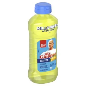 Procter & Gamble - 3700077130 - Mr. Clean, Antibacterial, Disinfectant, Cleaner, Summer Citrus, 28oz, 9/cs