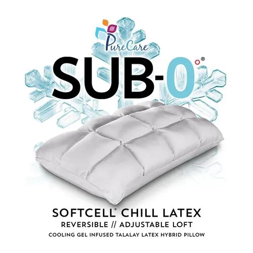 Pure Care - From: PCFRIOL616 To: PCFRIOL618 - PUC Sub 0? Softcell Chill Latex Reversible Hybrid Pillow