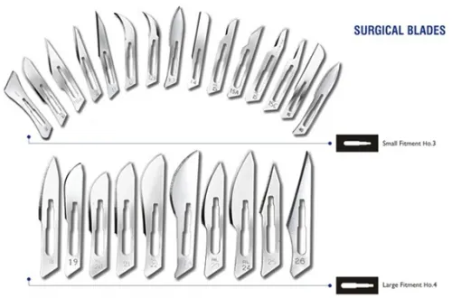 Raivansa - From: SBSS-10-1911 To: SBSS-25-1922 - Surgical Blade Stainless Steel