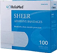 Reliamed - AB343S - ReliaMed Sheer Plastic Adhesive Bandage